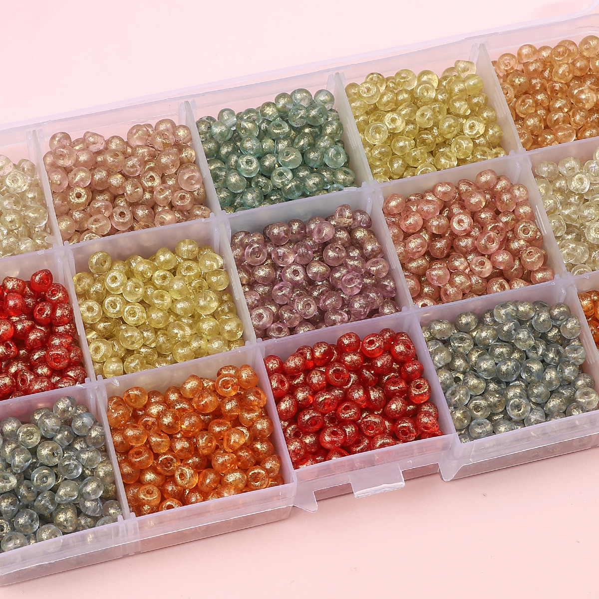 Acrylic transparent beaded bracelet drop-shaped handmade