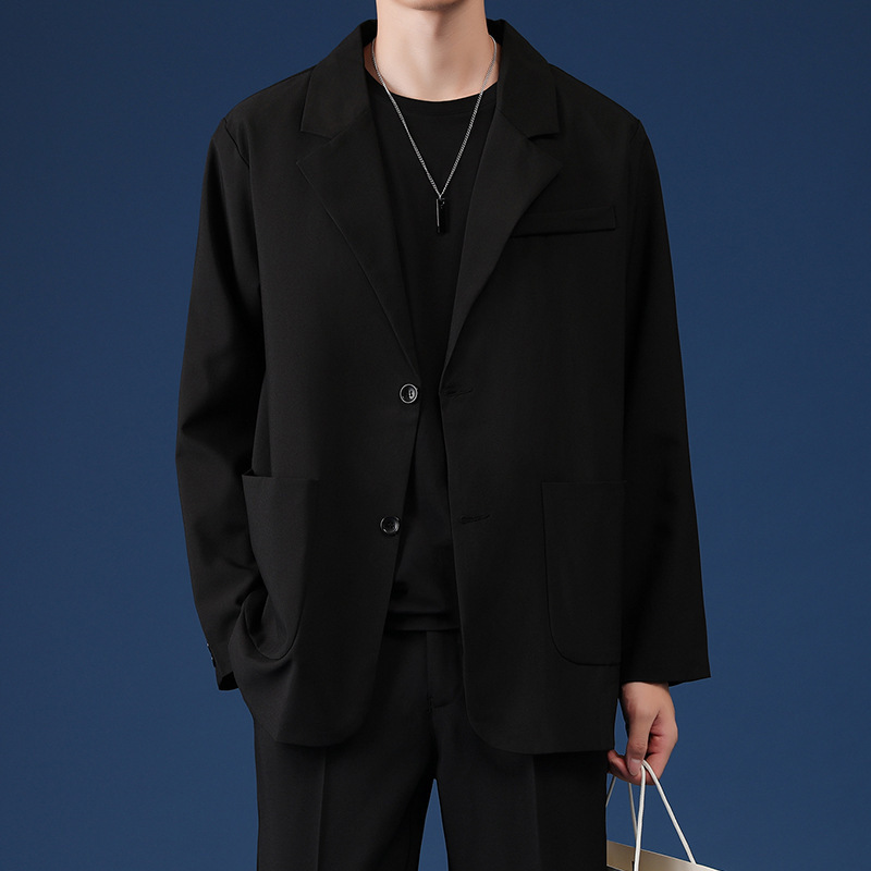 Primavera y otoño chaqueta de traje casual hombre DK blusa de moda coreana multifuncional chaqueta de traje pequeño chaqueta
