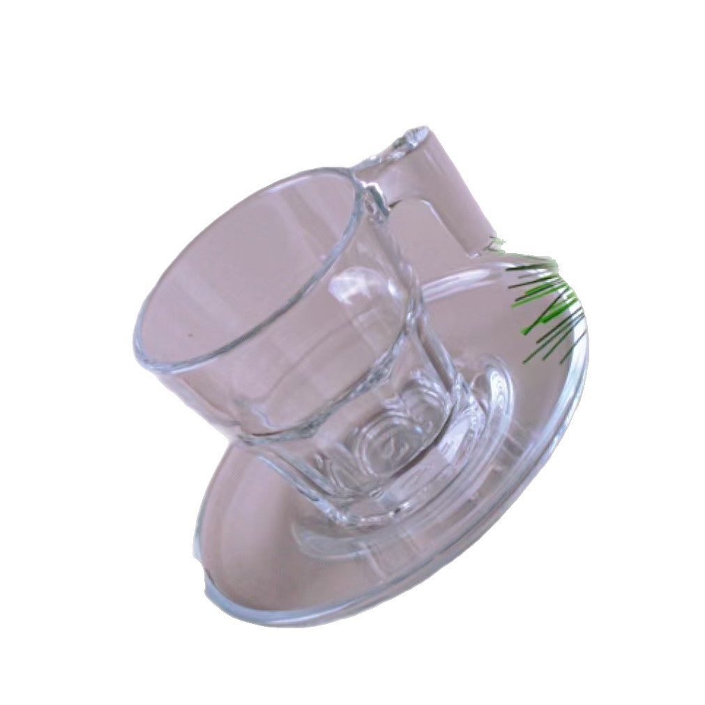 Cintas transparentes de alta calidad con vasos y platos para tazas de té caseras, tazas de café, restaurantes, diseño simple