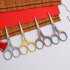 Tailor shears, household plum blossom scissors, handmade embroidery scissors, cross-stitch scissors, stainless steel thread snips, portable small scissors