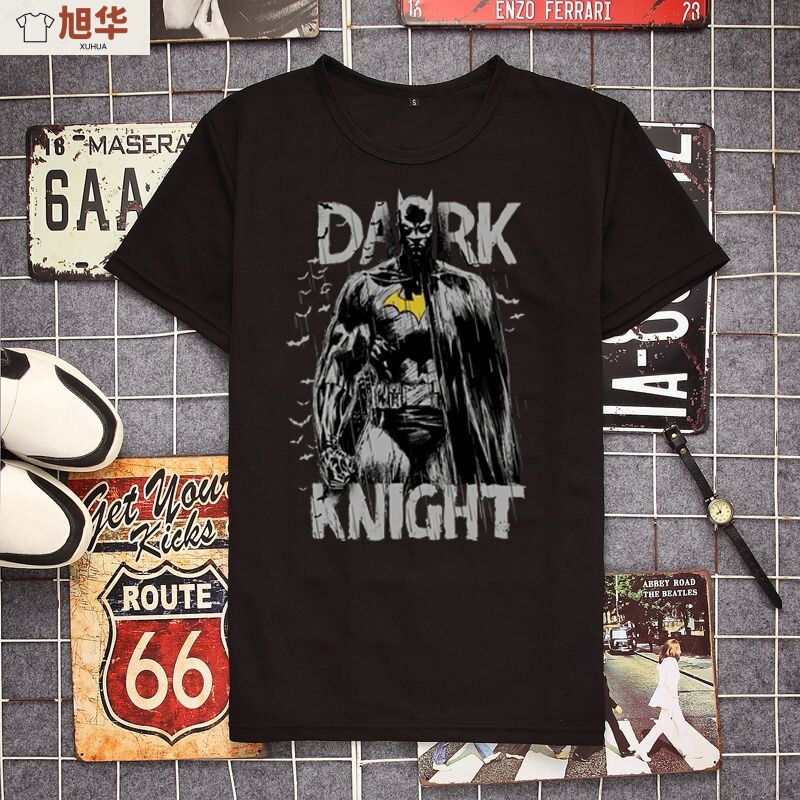 DC Movie Comics New Batman McFarlane Short Sleeve T-Shirt Men and Women Trendy Brand Half Sleeve Top Summer Couple DC Movie Comics New Batman McFarlane Short Sleeve T-Shirt Men and Women Trendy Brand Half Sleeve Top Summer Couple