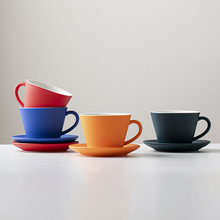 克莱因蓝咖啡杯高档精致杯碟套装家用马克杯女ins风手工日式杯子