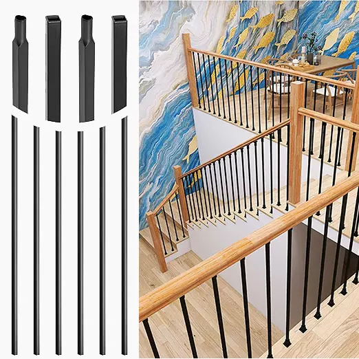 Wrought Iron Baluster, Hollow Straight Bar Metal Balusters