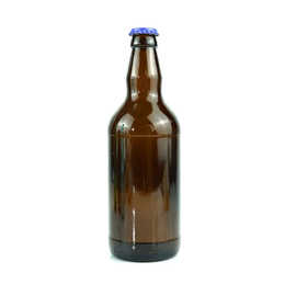 厂家批发玻璃啤酒瓶350ml530ml750ml密封空瓶带盖茶色创意酵素瓶