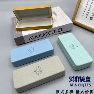 大号眼镜盒可印字简约抗压便携铁盒 大框光学眼镜盒 批发方形铁盒