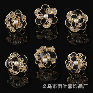 Silk Scarf Buckle Oil-Drip Brooch, Knotted Hem Multi-Purpose Buckle, Dual-Use Women's Pin, Elegant Clothing Waist Accessory Wholesale