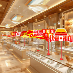 2025年新款国庆中秋店铺装饰桌牌活动布置场景桌摆拍照布置道具