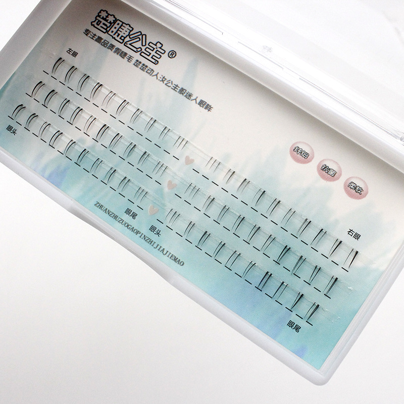 Lower Eyelashes Wholesale Transparent Stem Lower Eyelashes Segmented Lower Eyelashes Grafting Soft Natural Artificial Little Devil Eyelashes