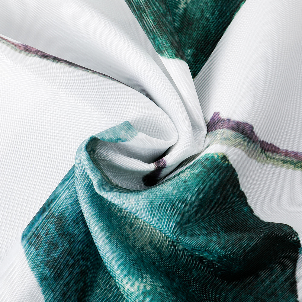 Cortina de baño de poliéster personalizada incluida botón de plástico baño de ducha impermeable cortina de baño de partición antifungal