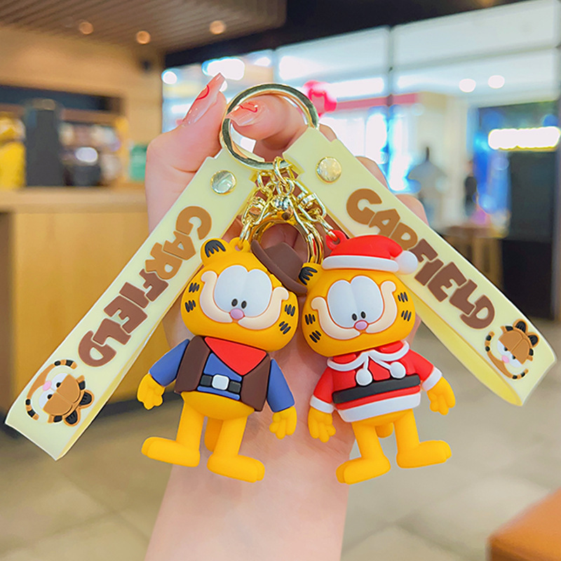 Cartoon Kitten Doll Creative Keychain Wholesale Internet Celebrity Doll Small Gift School Bag Pendant Car Key Chain