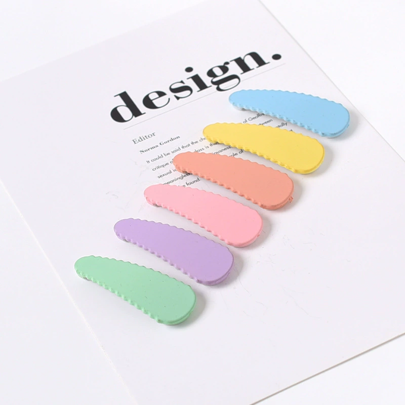Wavy matte hairgrip handmade drop-shaped, Korean style, internet celebrity, DIY