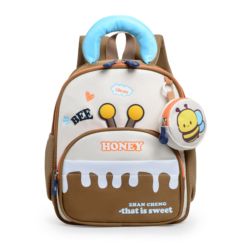 Bolsas infantiles preescolares respirables mochila de dibujos animados para niños 2025 nuevo lindo bebé niñas mochila de jardín de infantes
