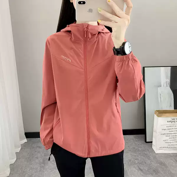 Spring and Autumn Outdoor Jacket Women's Hooded New Sports Running Mountaineering Hiking Casual Windproof Waterproof Coat Coat