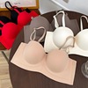 Underwear, push up bra, wireless bra, supporting red bra top, set, increased thickness