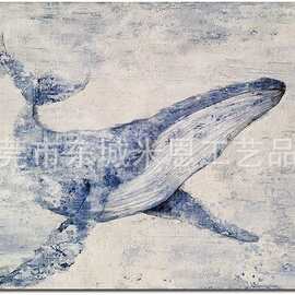 跨境定制高端欧美木制品简约代客厅卧室浴室装饰挂画墙壁装饰挂画