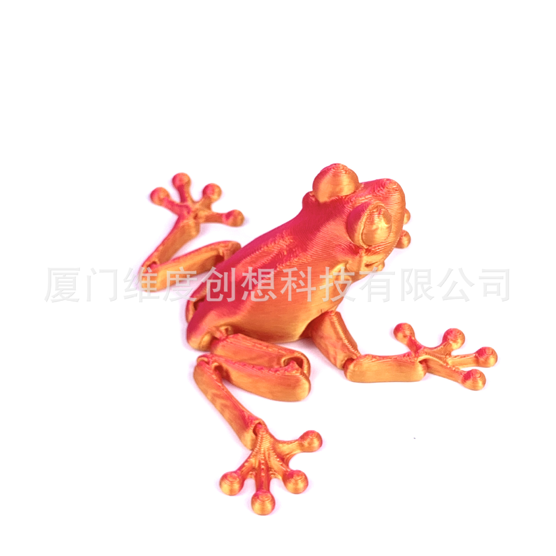 Juguetes de impresión 3D articulaciones de rana móviles adornos creativos para niños acuarios modelo de decoración de impresión 3D