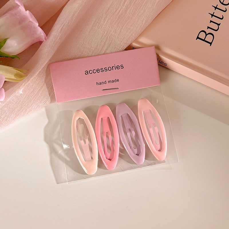 Clip de cabello de dopamina rosa, frente feminina, clip de cepa, clip de cabello lateral, clip de cabello dulce y lindo, tocado de cabello