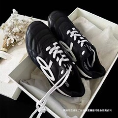 稿版本~goodbai流浪鞋女2025新款黑色芭蕾德训鞋复古运动休闲跑鞋