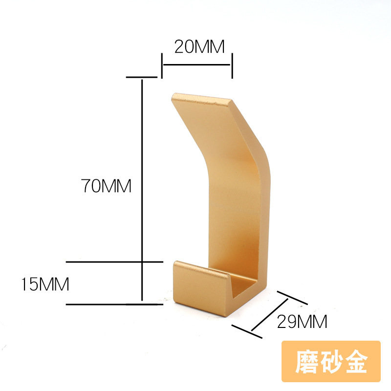 Gancho para ropa plegable de cabeza redonda de aleación de aluminio de cinco acero Gancho invisible sin perforaciones Gancho para ropa sin pegamento de uñas Gancho para ropa de pared