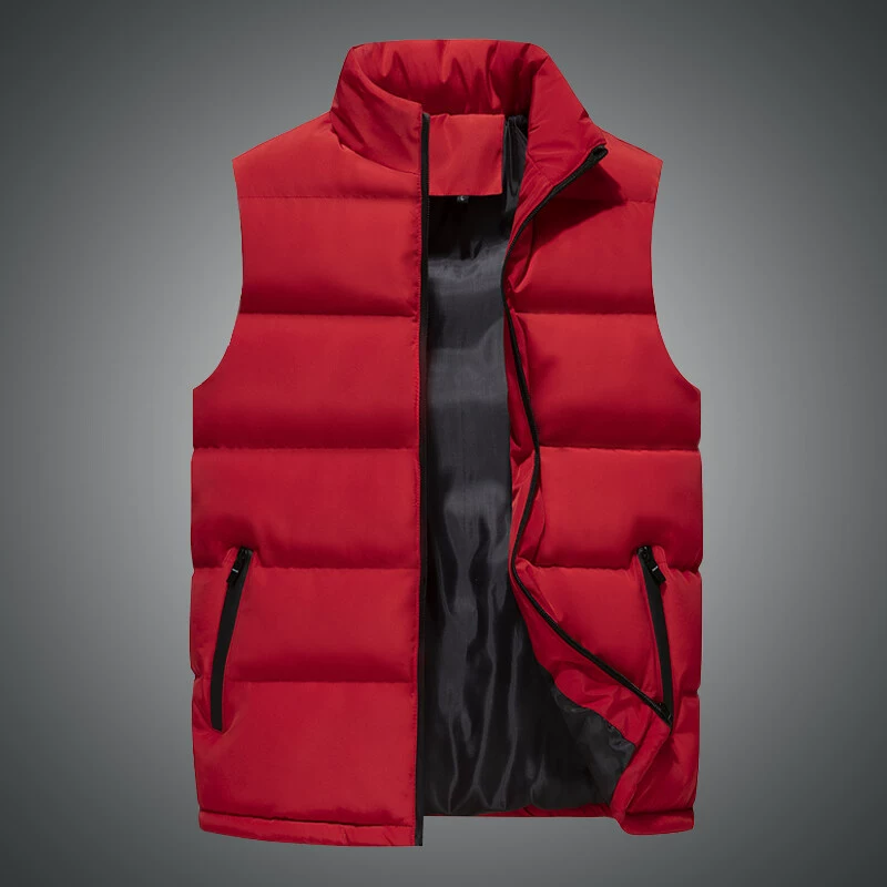 Demi-season vest, keep warm windproof jacket sleevless, slim fit