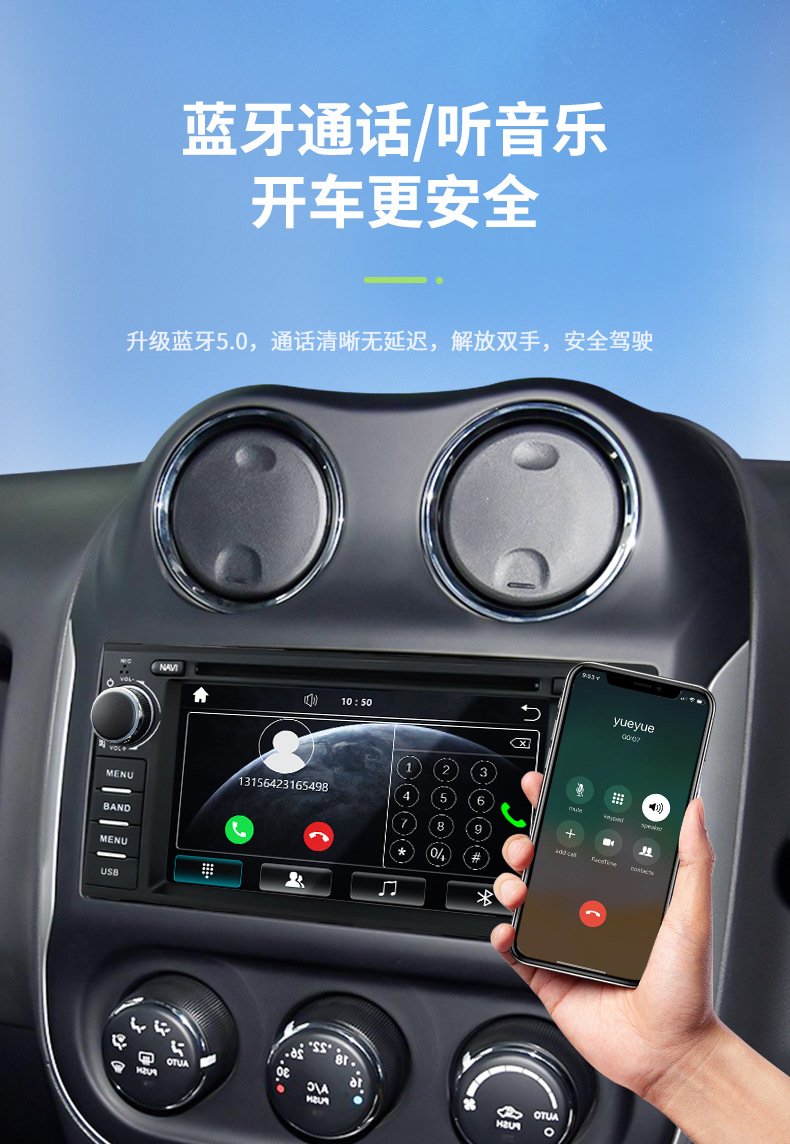 Carplay Central Control Dvd Player Is Suitable for Jeep Wrangler Compass Jeep Navigation