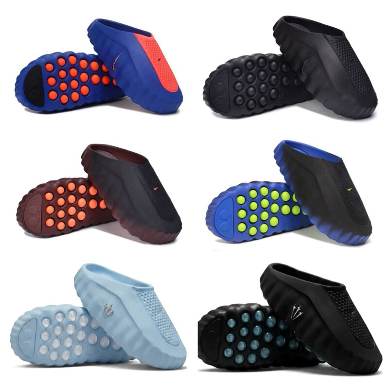 Cross-Border Foreign Trade Mind 001 Outdoor Non-Slip Popular Sports Massage Particle Thick-Soled Height-Increasing Casual Slippers for Men and Women