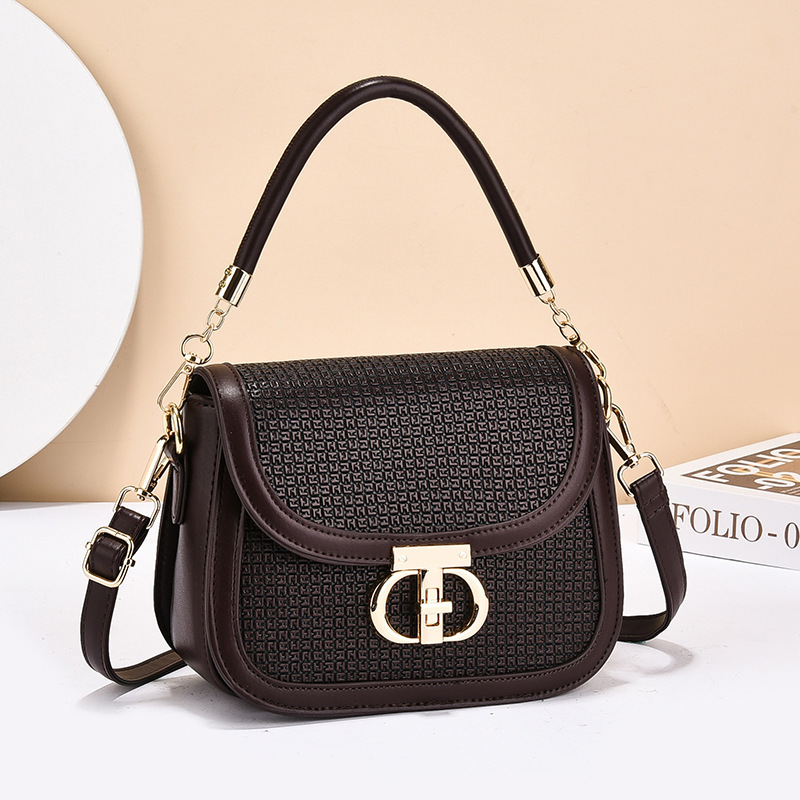 Exquisita bolso de color contrastante 2025, primavera y verano, nuevo bolso de moda, bolso retro, bolsos de hombro de mujer