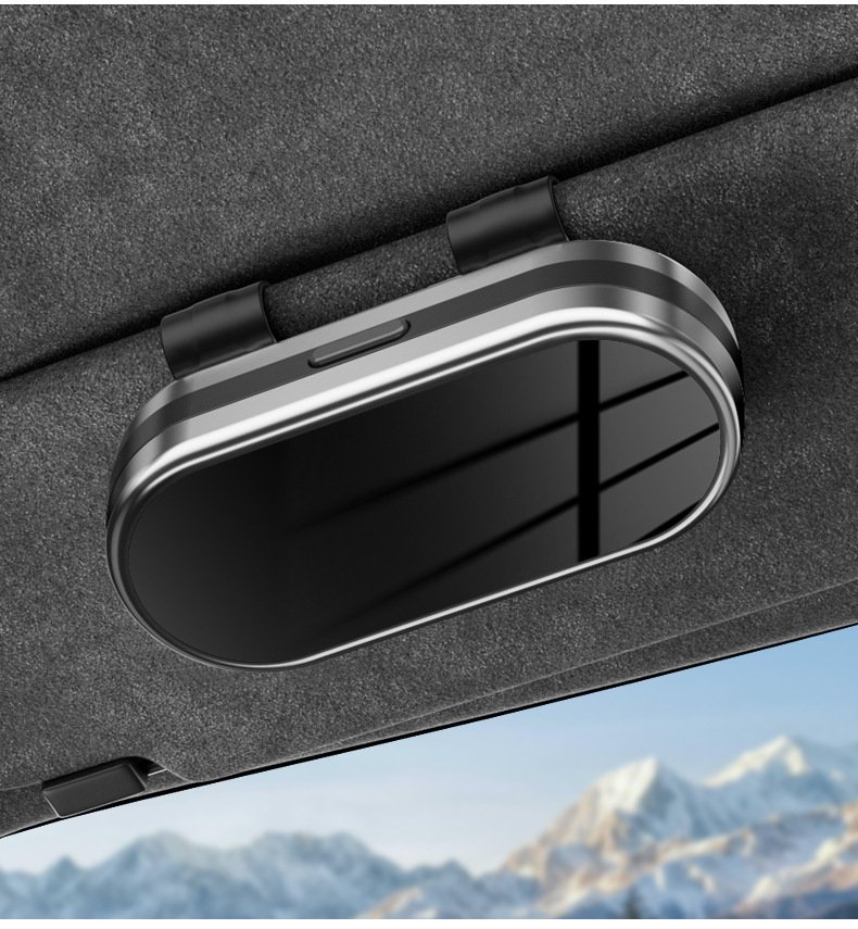 Cross-Border Car Glasses Case Car Sun Visor Glasses Clip Sunglasses Storage Box Glasses Holder High-End Sunglasses Clip