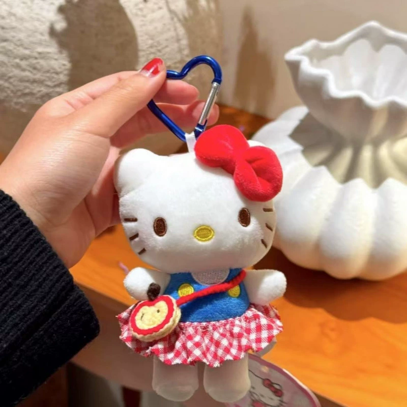 Sanrio, hello kitty, подлинная классическая мультяшная плюшевая кукла, сумка, упаковка, брелок