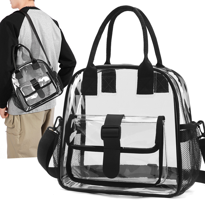 Cross-Border Amazon Concert and Sports Event Transparent Pvc Shoulder Crossbody Bag Vacation Travel Pvc Travel Backpack