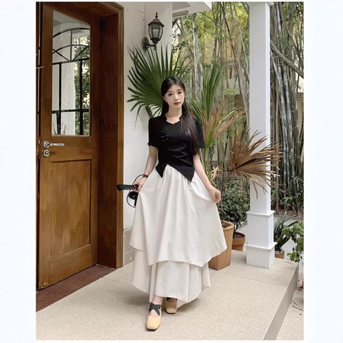 Modifications, please check the actual size before ordering. French light luxury, small fresh princess set, slimming and concealing.
