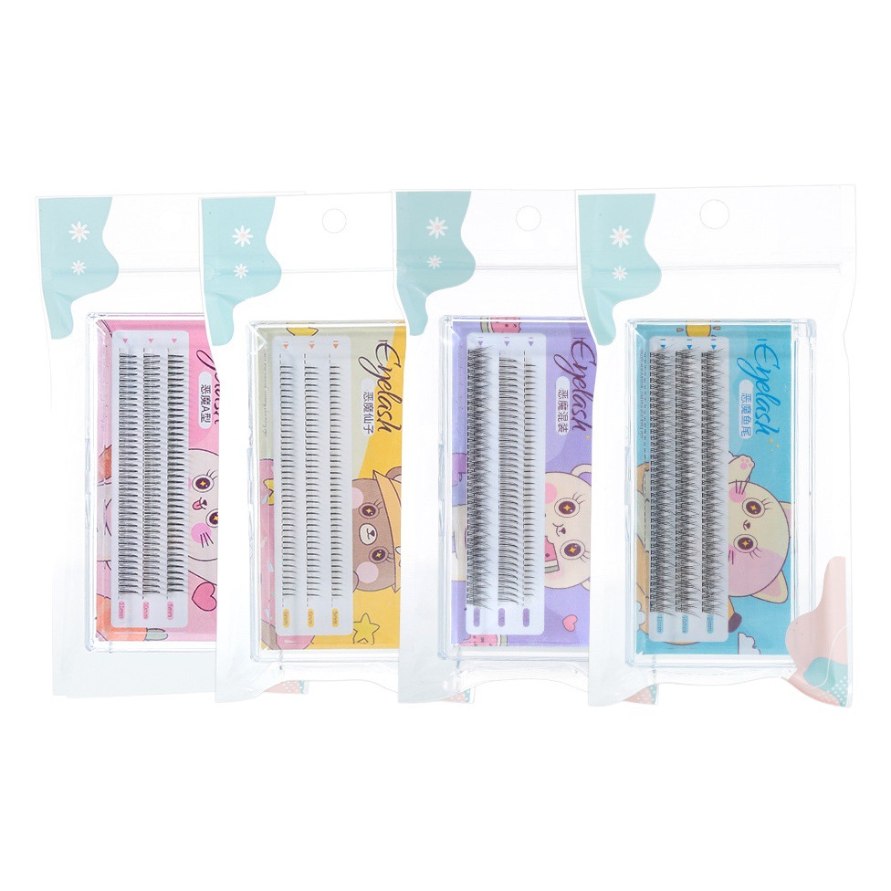 Pestañas postizas LMLTOP populares de diablo, pestañas inferiores naturales de hada, pestañas postizas segmentadas injertadas al por mayor