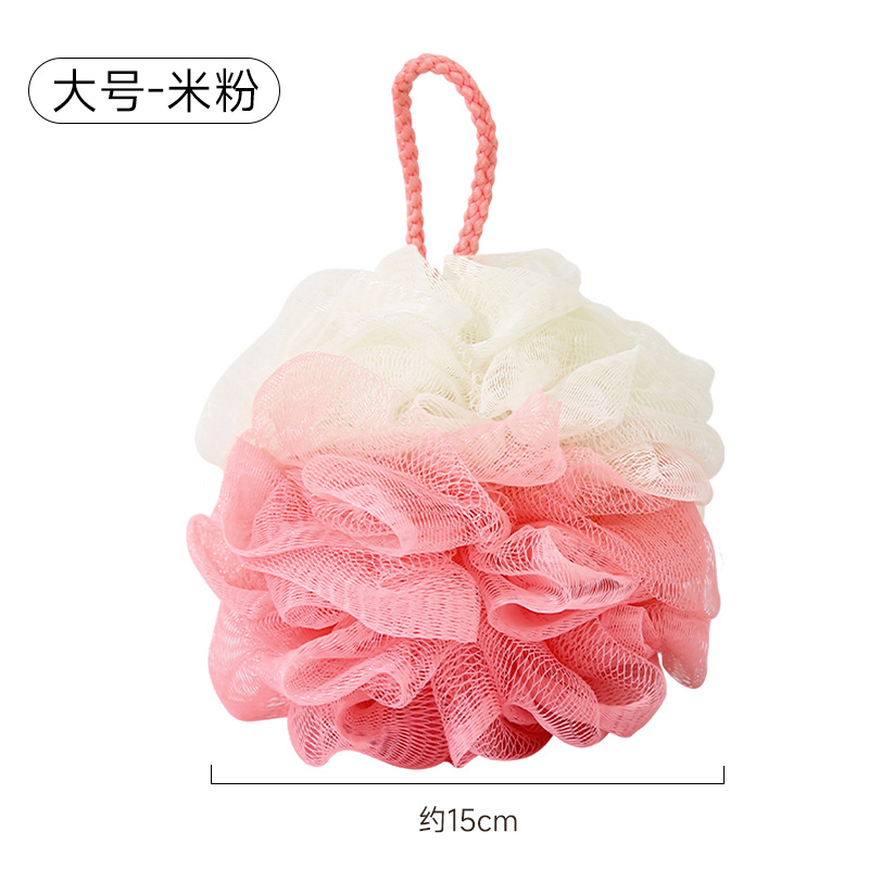 Bola de baño no dispersa grande de alta gama, flor de baño, lindo baño, baño de burbujas, toalla de baño de flores de baño femenina