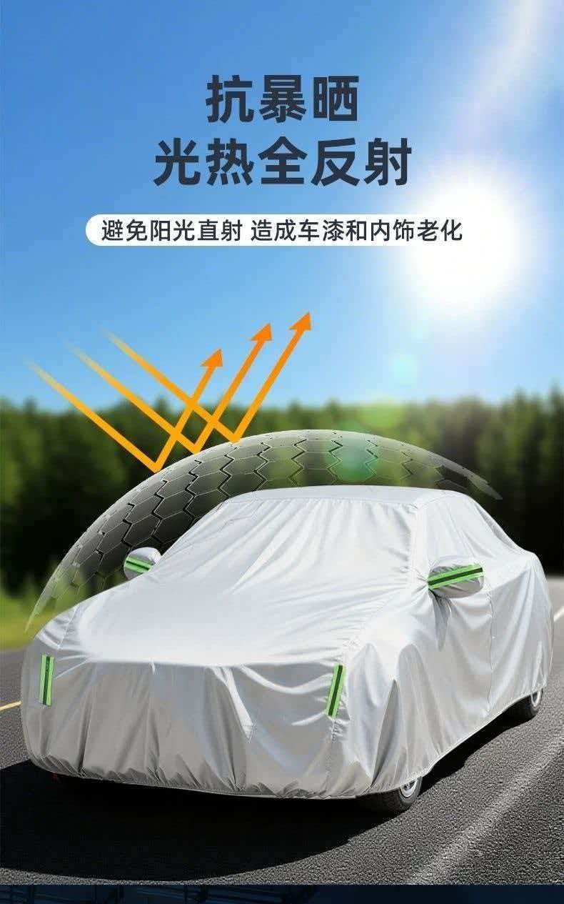 Cross-border exclusive supply of Oxford cloth car covers, tear-resistant, durable, thickened car covers, sun-proof, heat-insulating, and rain-proof