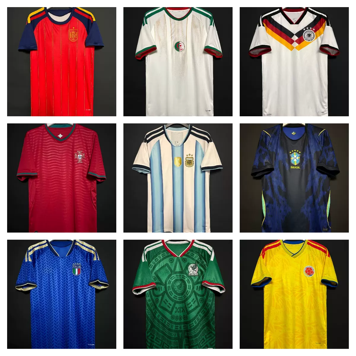 2526梅C阿根廷美洲杯巴西国家队速干足球服一件起批代发印号球迷