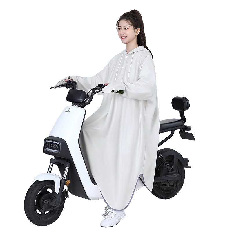 電気自動車レインコート大人用ロング全身防雨拡大延長一人用バイクバッテリーカー専用レインポンチョ|undefined