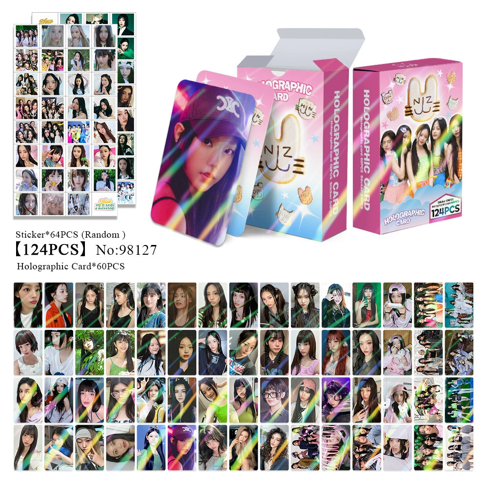 New Model Exclusively for Foreign Trade: 124 Holographic Cards, Total Chain Gidle Str Bptwice Celebrity Merchandise Lomo Small Cards