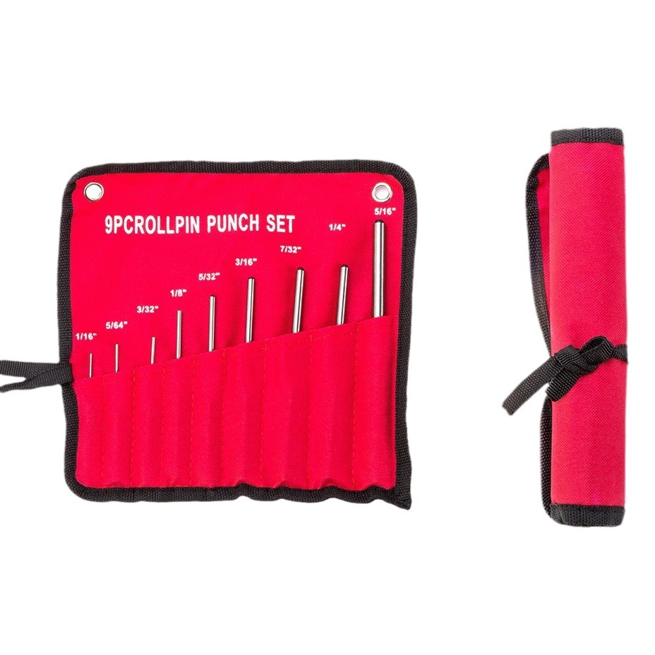 9-pieza pin Punch ronda Punch traje 9PC pin Punch traje punzón (1/16-5/16)