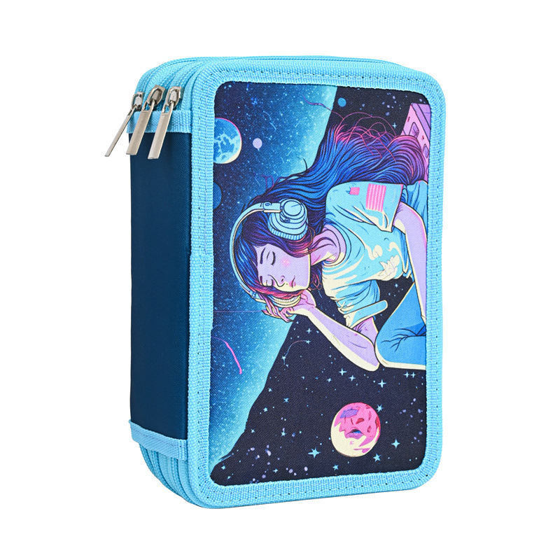 Auriculares chica azul