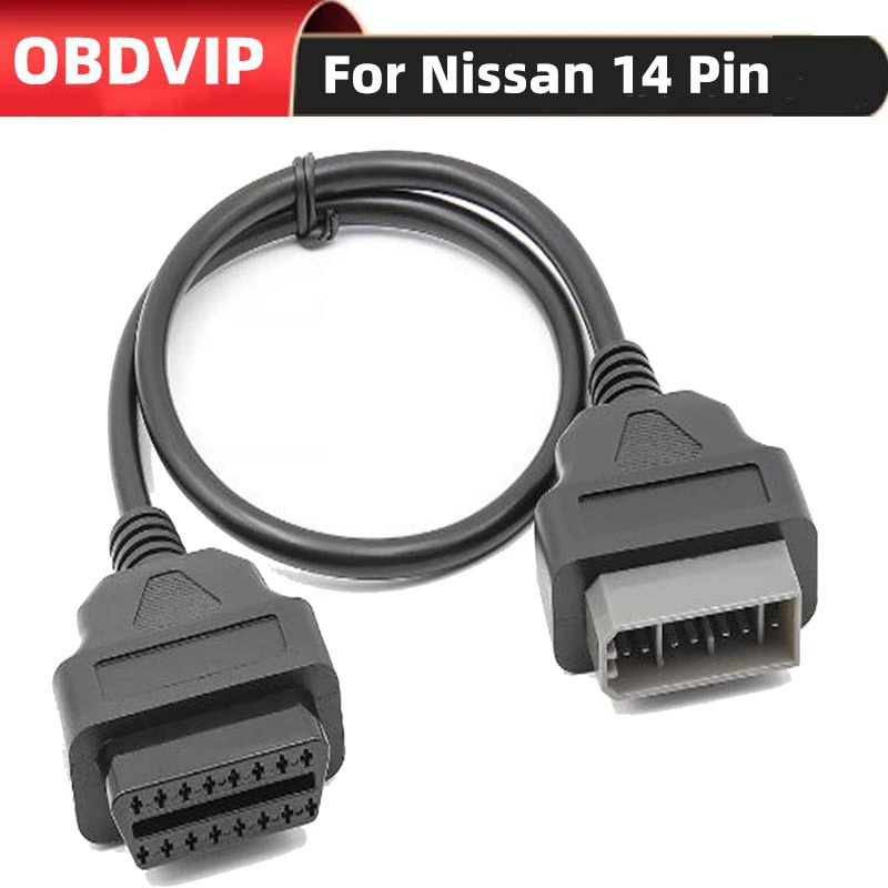 Для Nissan Nissan 14-контактный к 16-контактный obd2 удлинительный адаптер Nissan 14Pin OBD cable