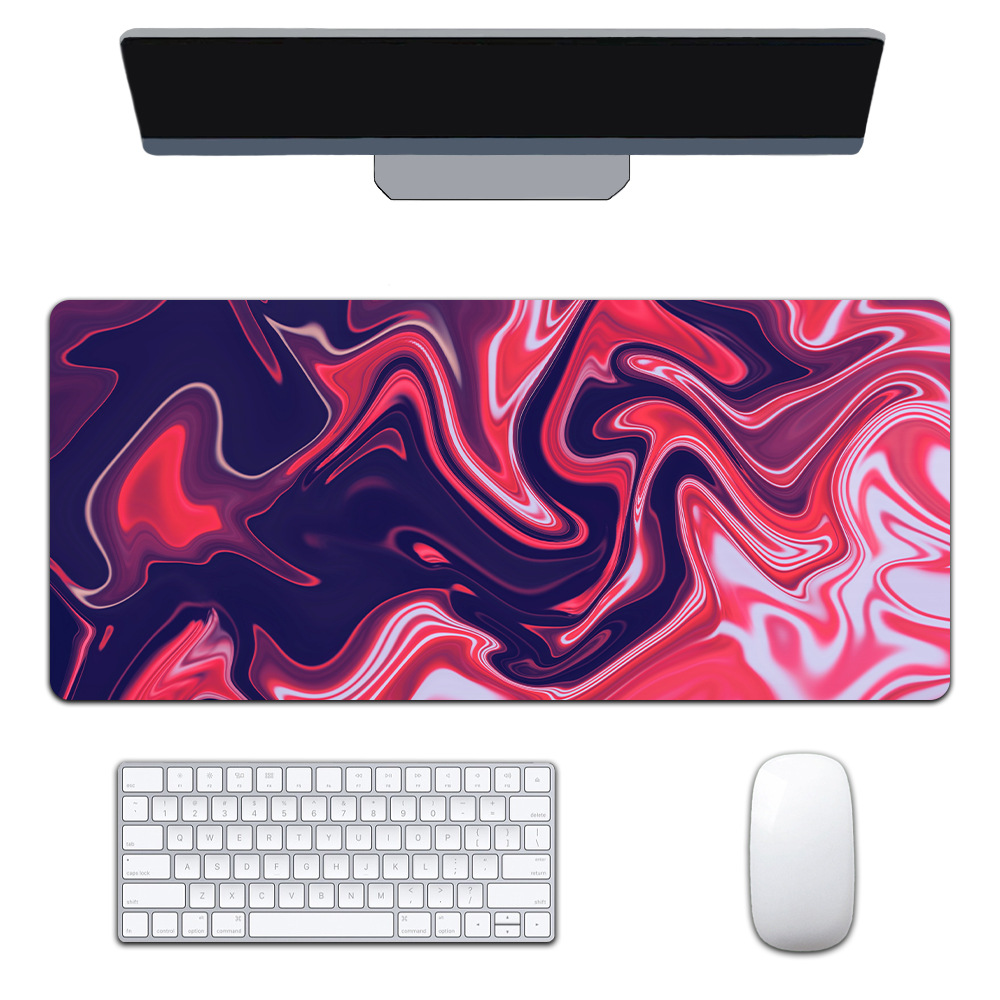 Mapa de calor transfronterizo extra-grande juego engrosado Oficina abstracto viento fluido colorido expansión corrugado mouse pad patrón personalizable
