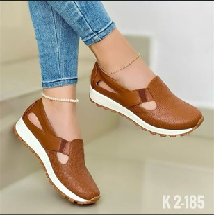 Foreign Trade Cross-Border Temu Large Size Fashionable and Comfortable Casual Shoes Cut Out Breathable Fly Woven Mesh Shoes One-Leg Mother's Shoes