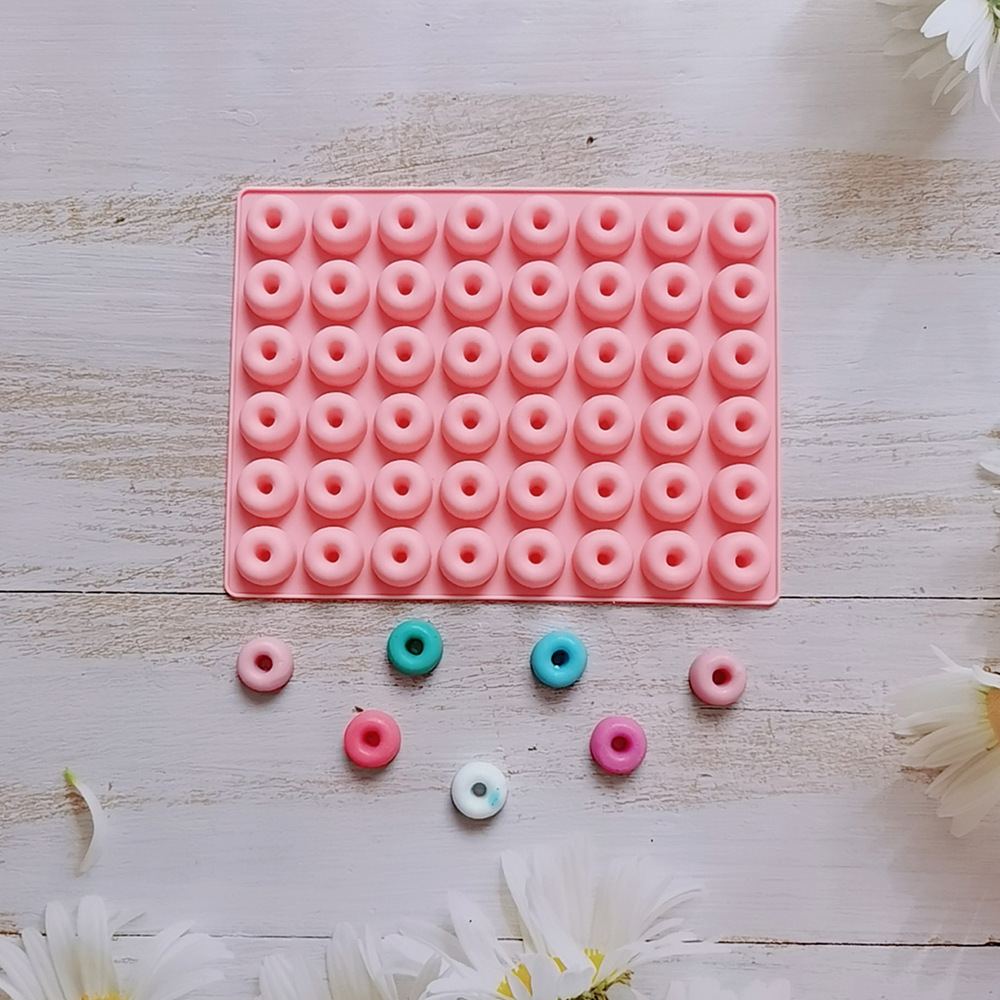 48 Donuts 160 chocolate galletas molde de silicona molde de postre molde de hielo horneado pastel de arroz