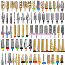 跨境美甲钨钢打磨头合集 快速卸甲前置处理去死皮双向卸甲打磨头