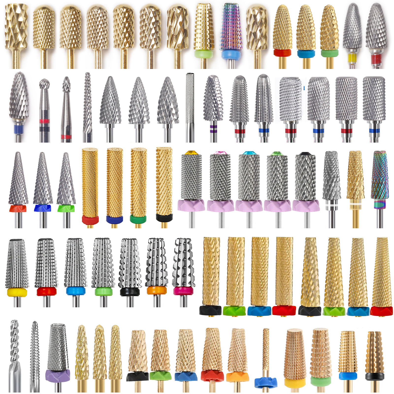 Colección de cabezales de pulido de acero de tungsteno para uñas transfronterizas