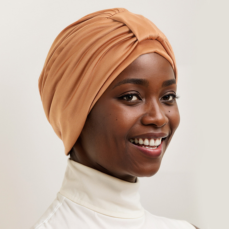 Comfortable Breathable Hijab Turban Hat For Women Chemo Cap_voghion.com