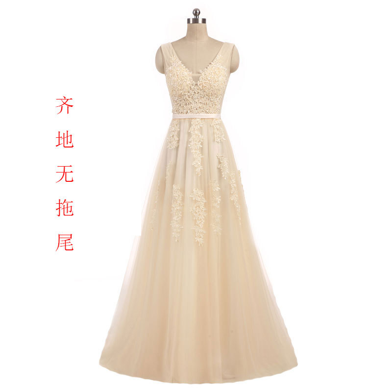 Vestido de Noche con Cuello en V para Mujer de Encaje Sin Mangas para Fiesta image 16