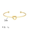 54#Love Open Bracelet-Gold sz103
