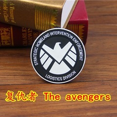 Avengers Luminous Velcro Badge Armband Marvel Logistics Division SHIELD Round Shoulder Badge