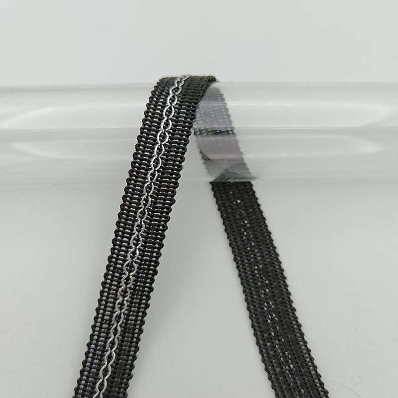 Cadena de plata negra de 1 cm * No. 2